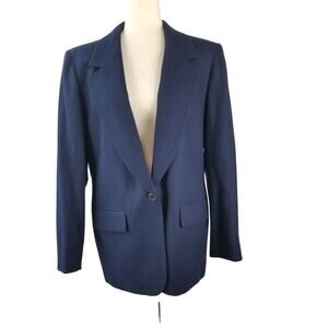 Pendleton Classic Blue Wool Vintage USA Blazer Jacket Lined NEW Size 10